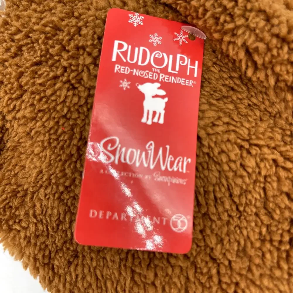 Dept 56 Rudolph Scarf SnowWear Snowpinions Red-Nosed Reindeer NWT